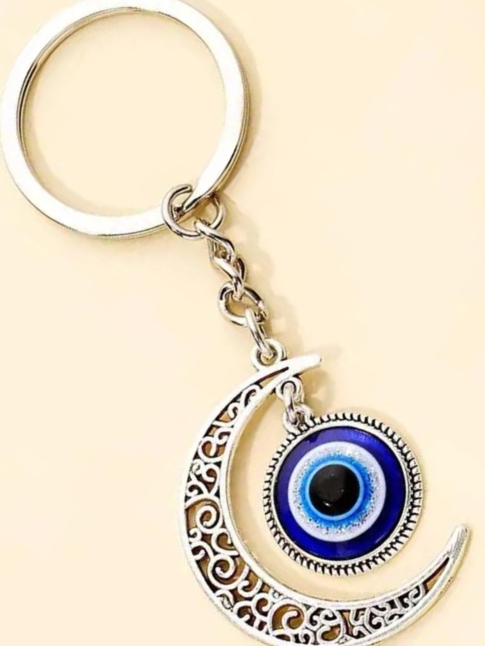 Evil Eye Moon Keychain - Picture 2 of 5